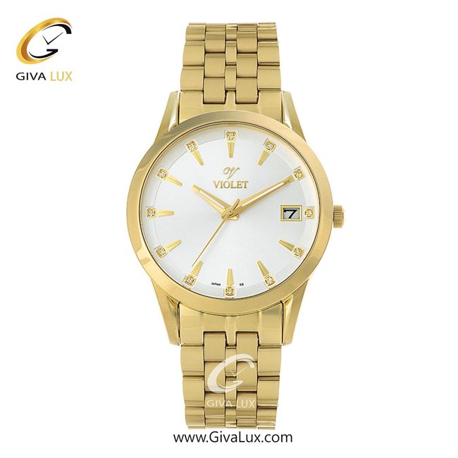 ساعت مچی اورجینال مردانه ویولت VIOLET طلایی | طلایی| نقره ای| کد رفرنس 0577/2